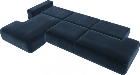 Диван угловой Лига-036 НПБ Модерн Лонг левый угол Лига Диванов (Велюр) арт.127756L