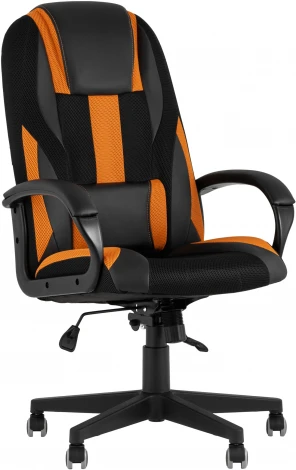 Кресло игровое ST-CYBER черный/оранжевый Stool Group 9 УТ000035037