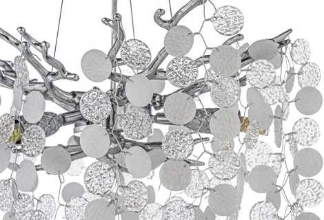 Подвесная люстра хрустальная Dio D`arte Tavenna Nickel Tavenna H 1.5.32.103 N (220V, на тросе)