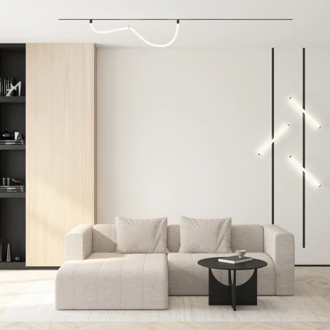Трековый светильник 220 Denkirs Smart Ray DK8065-BK (LED, пульт управления)
