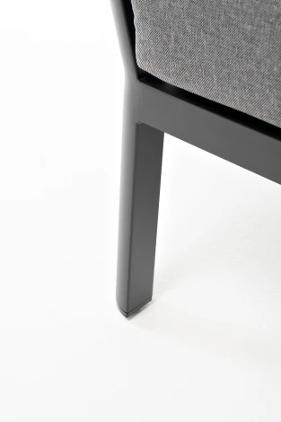 "Париж" модуль диванный алюминиевый угловой, цвет серый 4SIS арт.УТ-00006731