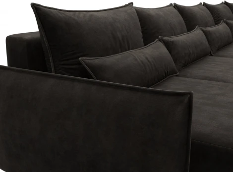 Диван п-образный Лига-051 НПБ МегаЛонг Лига Диванов (Велюр) арт.128747