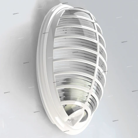 Светильник настенно-потолочный уличный Horoz Акуа, 1 плафон, белый с прозрачным