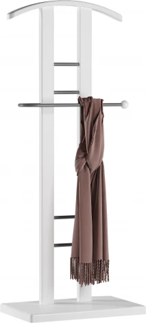 Вешалка костюмная ГАЛАНТ 321 металлик/белый Mebelik арт.008996