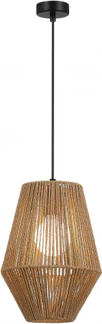 Подвесной светильник Evoluce Ettan SLE6025-613-01 бежевый/черный E27 1*40W