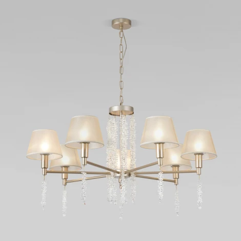 Подвесная люстра Eurosvet Charuel 60148/7 матовое золото (220V, на цепи)