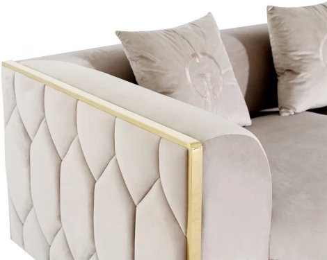 Диван Garda Decor 102AN-DIV-9172-BEG (Бежевый)