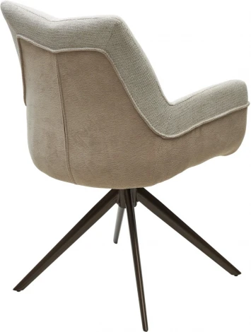 Стул PONTUS 360 град. поворот. KN01-05 Бежевый/ BZ1046-11 Бежевый/ Шоколадное золото, ®DISAUR