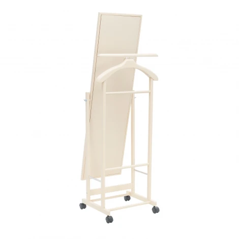 Вешалка с зеркалом Leset Сиэтл (Массив бука,Металл,Пластик/Слоновая кость) арт.2000000092362