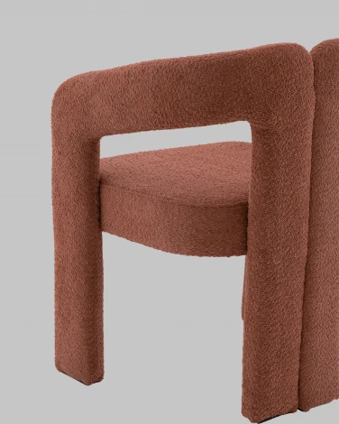 Стул Болинджер букле терракотовый Stool Group арт.УТ000041353