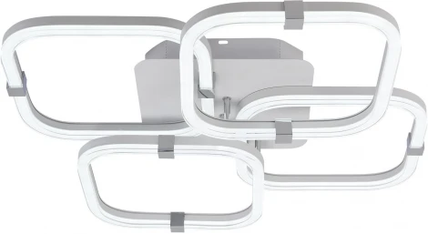 Потолочная люстра Escada Factor 10280/4LED 91Вт, металл/акрил, хром (регулировка яркости, 220V, пульт управления)