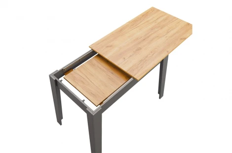 Стол обеденный раздвижной Цезарь Mebelson (Дуб золотой,Графит) арт.174398,2564