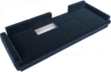 Диван П-образный Лига-057 НПБ Лонг Лига Диванов (Велюр) арт.129334