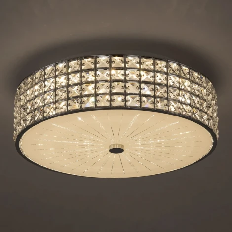 Потолочная люстра RGB на штанге Citilux Портал CL32415G1 (LED, 220V, пульт управления, круглые)