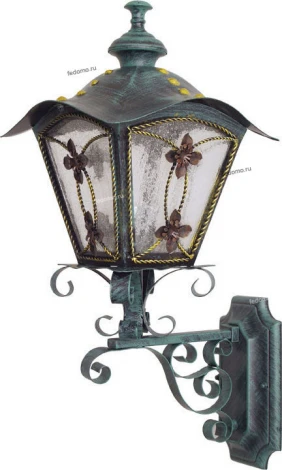 Уличный настенный светильник 1 плафон