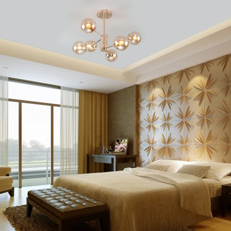 Потолочная люстра на штанге Eurosvet Ascot 30166/6 золото (220V)