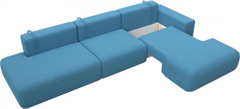 Диван угловой Лига-036 НПБ Модерн Лонг правый угол Лига Диванов (Рогожка) арт.125471