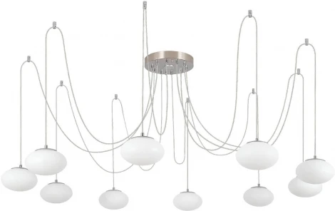 Подвесная люстра RGB Wi-Fi Citilux Atman Smart CL226A091 (LED, 220V, голосовое управление, пульт управления, управление смартфоном, умный дом - Алиса, Маруся, Салют, на проводе, паук)