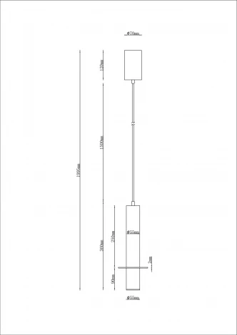 Подвесной светильник Arte Lamp Ascella A2034SP-1BK (LED, 220V, на проводе, круглые)