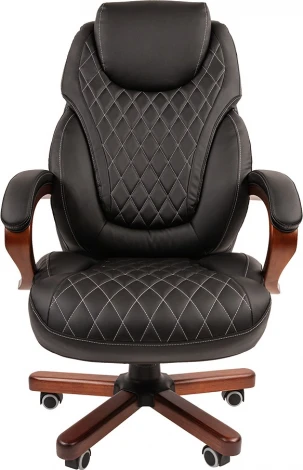 Компьютерное кресло CHAIRMAN 406 N (Металл,Дерево,Пластик,Экокожа/Черный)