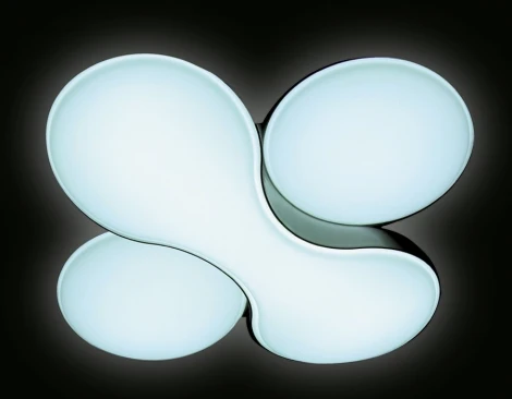 Потолочная люстра Ambrella Orbital Granule FG1055/1 WH 52W D360*360