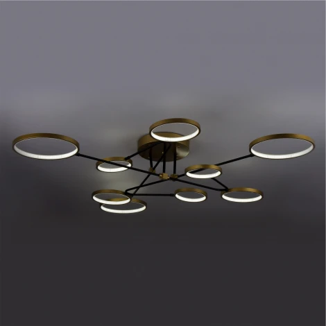 Потолочная люстра светодиодная на штанге с пультом с регулировкой цветовой температуры и яркости LED4U LED4U L200-9