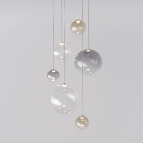 Подвесной светильник каскадный Eurosvet Wonder 50230 LED хром (на проводе)