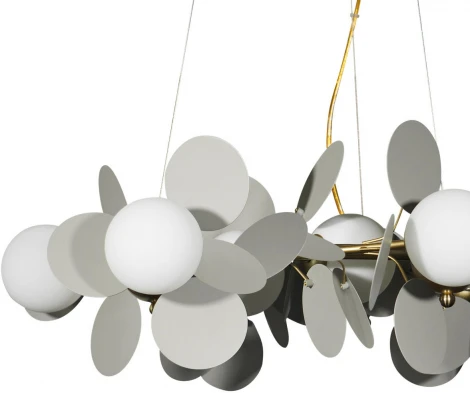 Подвесная люстра Loft It Matisse 10008/700 Grey (220V, на тросе, цветы, шарики)