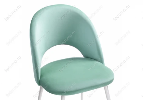 Стул Woodville на металлокаркасе Ирре confetti aquamarine / белый глянец 464199