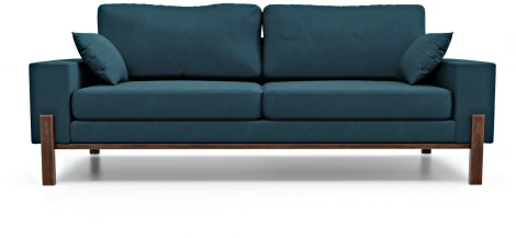 Диван Arsko прямой Хангель велюр голубой