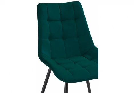 Стул на металлокаркасе sidra green / black