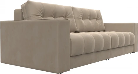 Диван прямой с декором Лига-049 НПБ Лига Диванов (Велюр) арт.128387