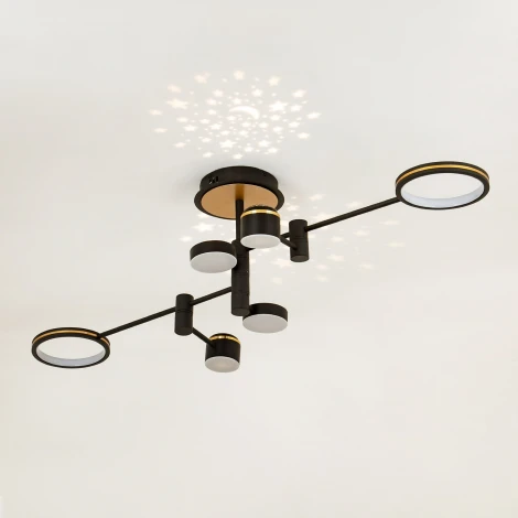 Потолочная люстра светодиодная на штанге с регулировкой цветовой температуры LED4U LED4U L3120-6