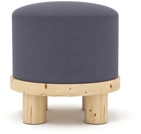 Пуф Arsko Сканди 1 фиолетовый велюр