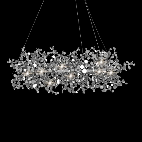 Подвесная люстра Loft It Spark 10101/600 Chrome (220V, на тросе, лепестки)