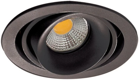 Встраиваемый светильник Donolux Lumme DL18615/01WW-R Shiny black/Black (220V, круглые)
