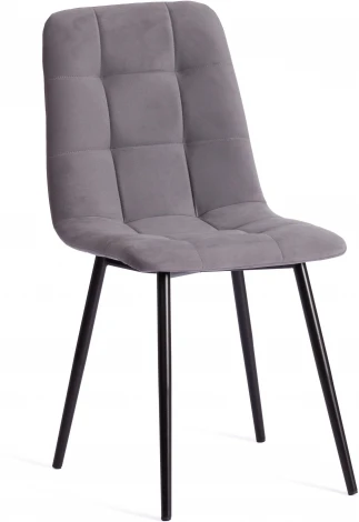 Стул CHILLY MAX / 1 шт. в упаковке (Велюр,Металл  /Темно-серый,Черный)