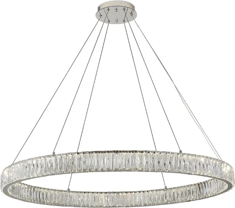 Подвесной светильник светодиодный Newport 8240 8240/100 chrome (220V, на тросе, кольцо)