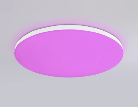 Потолочный светильник RGB круглый светодиодный с пультом и управлением смартфоном Ambrella ORBITAL FZ2001 (220V, умный дом - Алиса, Tuya Smart, Алекса, Smart Home, круглые, IP54)