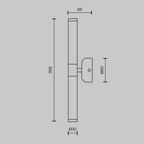 Бра Maytoni Axis MOD106WL-L10G3K (LED, 220V)