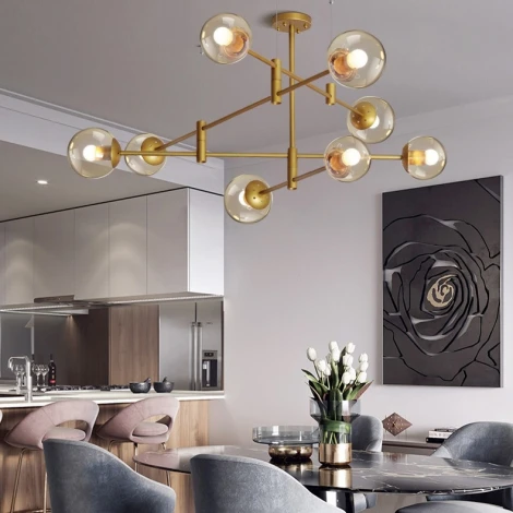 Люстра на штанге Gap Золото ImperiumLoft Gap01 (140725-26) (220V, шарики)