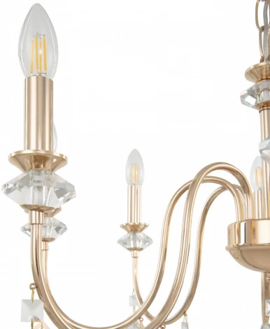 Подвесная люстра Arte Milano AM342101 342101/6 FGD (220V, подвески, на цепи, подсвечник, свеча)
