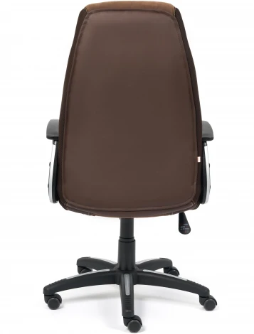 Кресло INTER кож/зам/флок/ткань, коричневый, 36-36/6/TW-24 Tetchair 15028