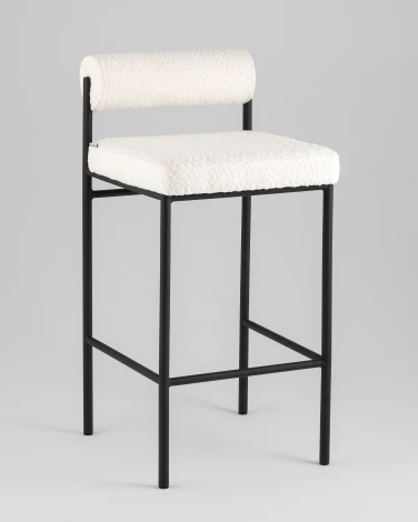 Стул полубарный Stool Group Балла букле молочный УТ000041907