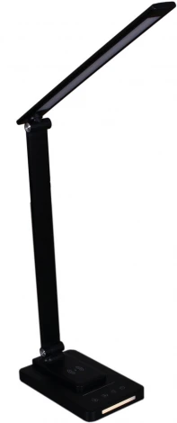 Офисная настольная лампа с беспроводным ЗУ светодиодная Reluce 05501-0.7-01 BK (220V, сенсорный выключатель)
