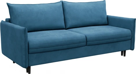 СКАНДИ Диван тканевый прямой синий D1 furniture арт.AAA41309020