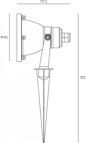 Грунтовый светильник IP65 Oasis Light 77165 SS (220V)