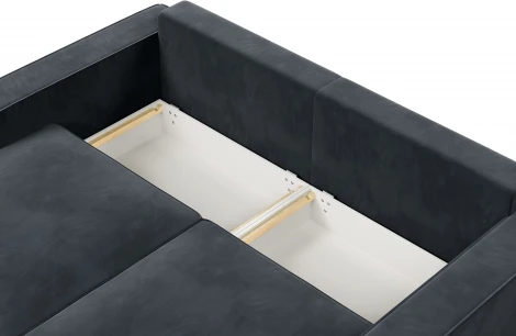 КОРСО-1 Диван прямой, серый D1 furniture арт.AAA41691004