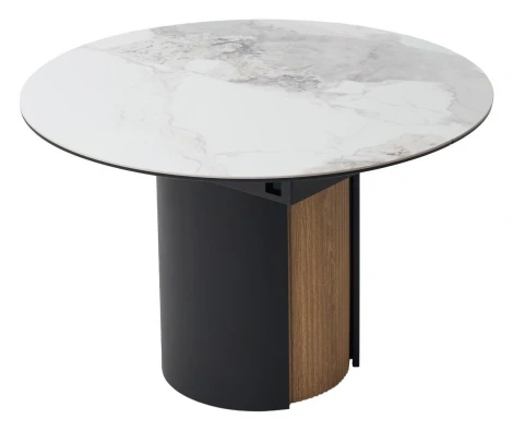 Стол БАТИСТ 115 с подсветкой цвет ПАНДОРА (PANDORA LIGHT), керамика / ДУБ АМЕРИКАНСКИЙ M-City 64611