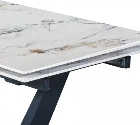 Стол раскладной Top Concept Малибу (120+30+30), керамика глянцевая Ice Jade